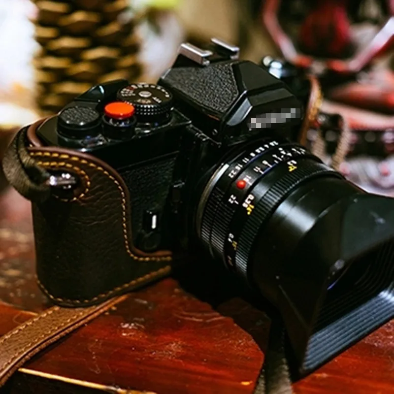 Чехол сумка из натуральной кожи ручной работы для камеры NIKON FM2 FM3a FE2. Пожалуйста