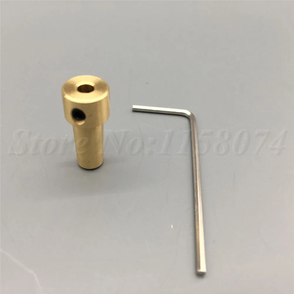 3.17mm Brass Mini Motor Coupling Shaft Coupler Drill Clamp Chuck Connector