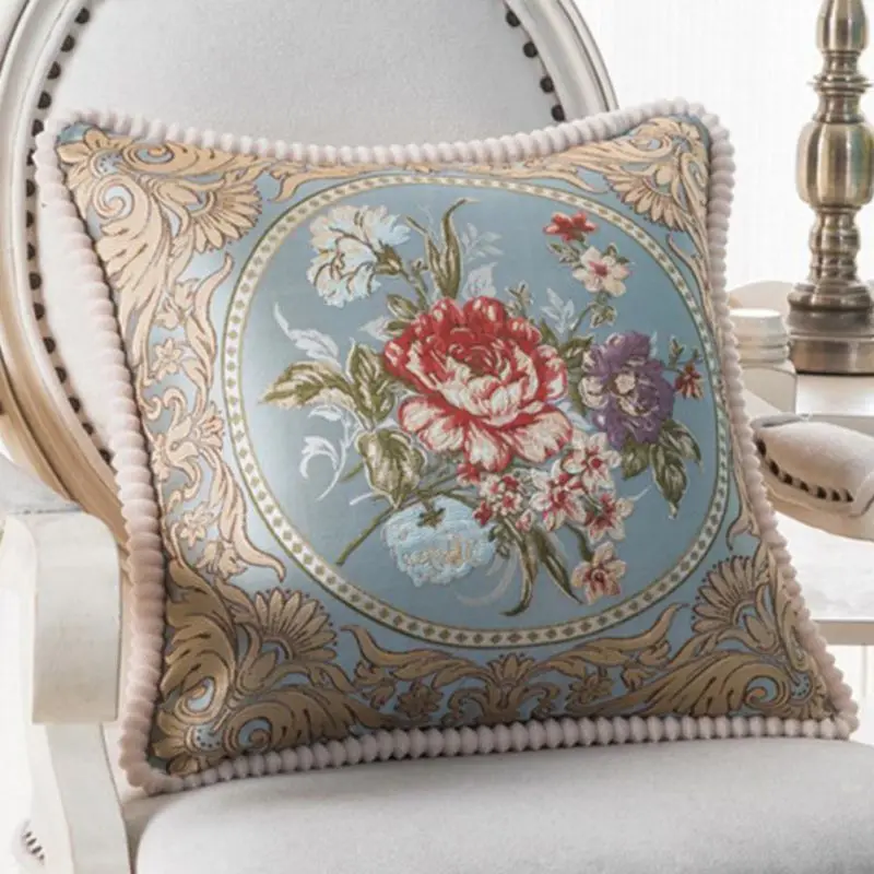 

Bed Decorative Throw Pillows Cushions Cover Home Chair Embroidery Pillow cover Chair Decorative 45x45cm