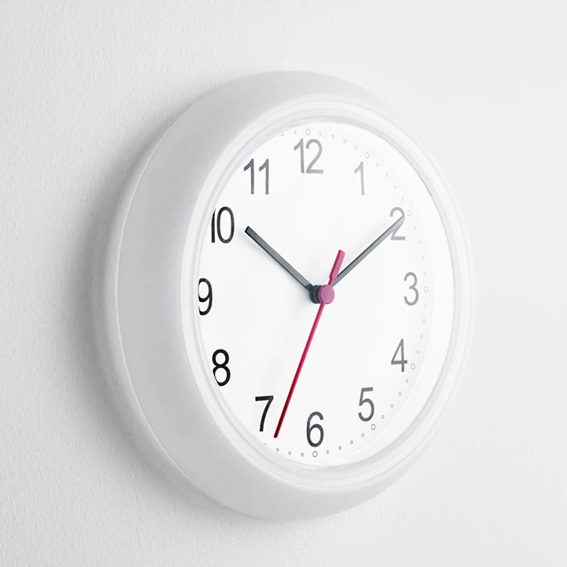 Wholesales Analog Cheap Clocks Digital Quartz Plastic Wall Clock 25CM Home Decoration Round Big