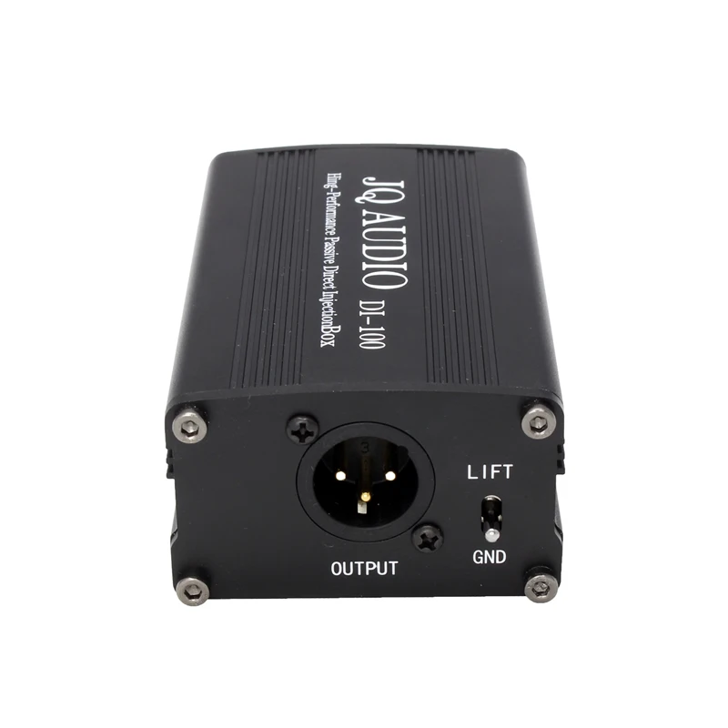 JQAUDIO DI-100 коробка, несбалансированный баланс, устранение шума, инструмент бас-гитара конверсионная коробка