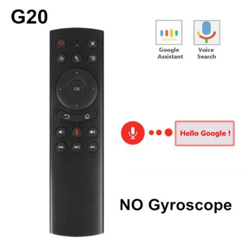 G20 беспроводной Air mouse Микрофон голосовой пульт дистанционного управления гироскоп ИК обучающий контроллер для ТВ-бокса проектор HTPC Raspberry Pi - Цвет: G20