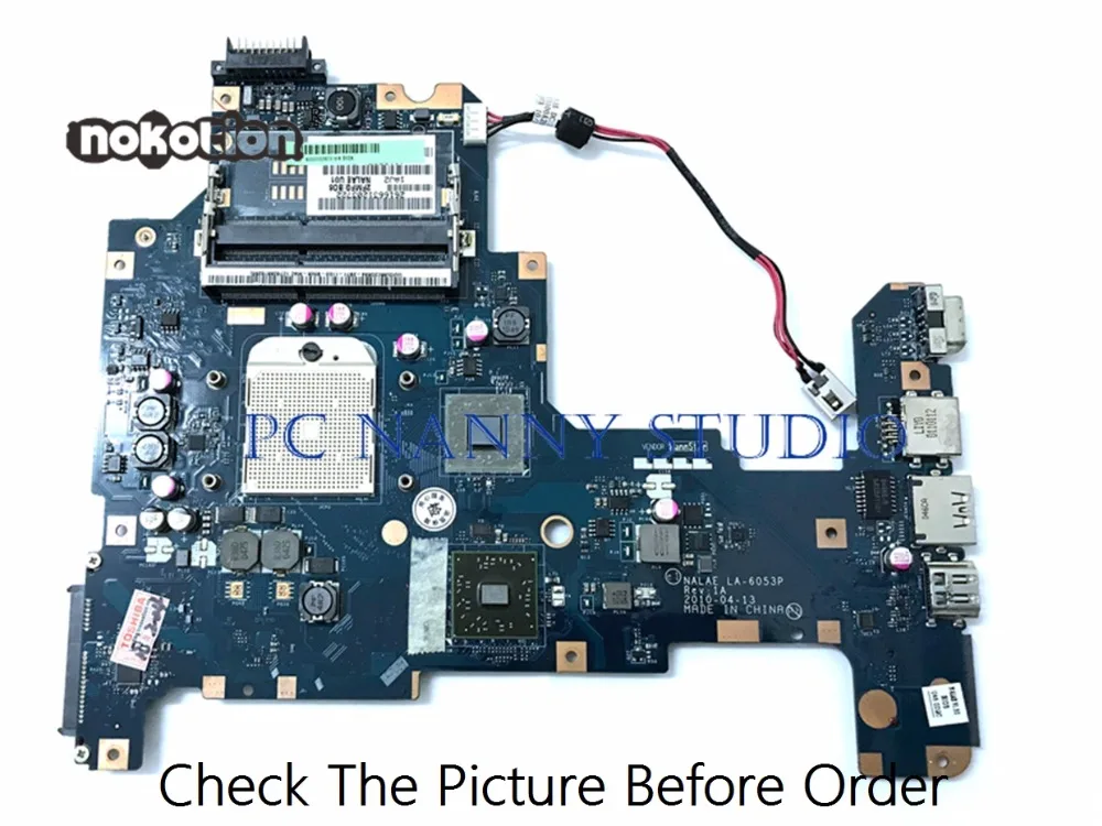 

PCNANNY for TOSHIBA L675D L675 LAPTOP MAINBOARD MOTHERBOARD K000103970 NALAE LA-6053P DDR3 Tested