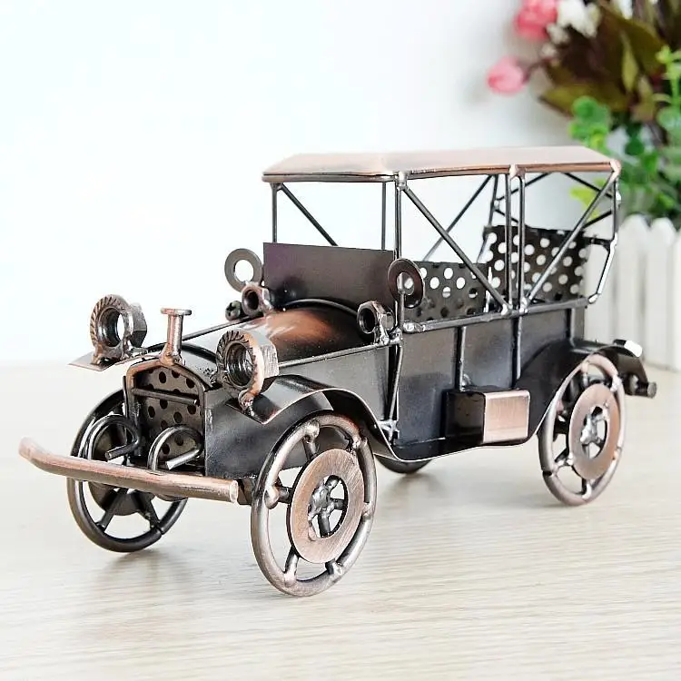 Литые игрушечные машинки Винтаж автомобиля 1924 классическая металлическая модель для Jeep Ностальгический Европейский Стиль мальчиков Игрушки Хобби подарок для семей - Цвет: A