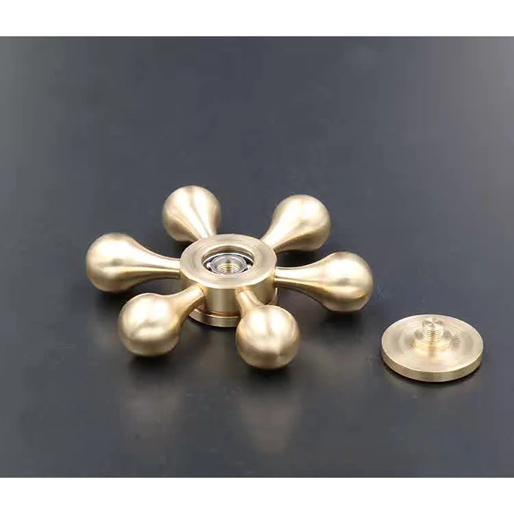 Fidget Spinner Brass Metal EDC Finger Spinner Anti Stress Hand Spinner For Autism ADHD Toys Gift Spinning Top Fidget Toys (2)