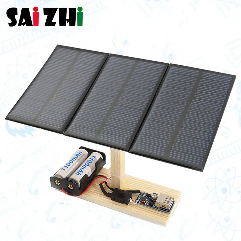 

Saizhi Model Toy Diy Solar Power Station Developing Intelligent STEM Toy Science Electric Toy Birthday Gift SZ3350