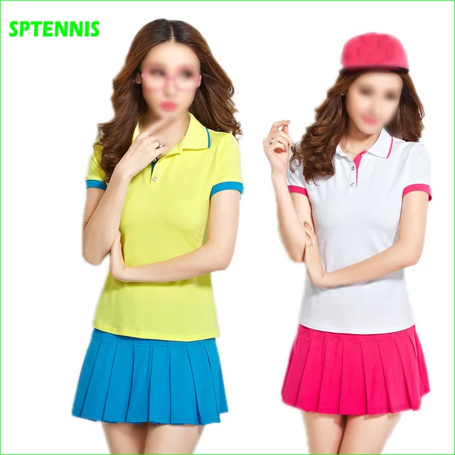Tennis Badminton Suits with polo shirt and Bottom Dress for Women