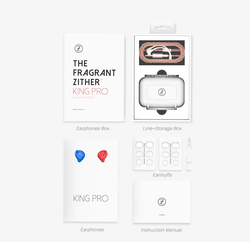 Ароматные наушники Zither/KING PRO с шейным ободком HIFI, спортивные наушники TFZ в ухо, Hifi наушники с басами, металлические наушники