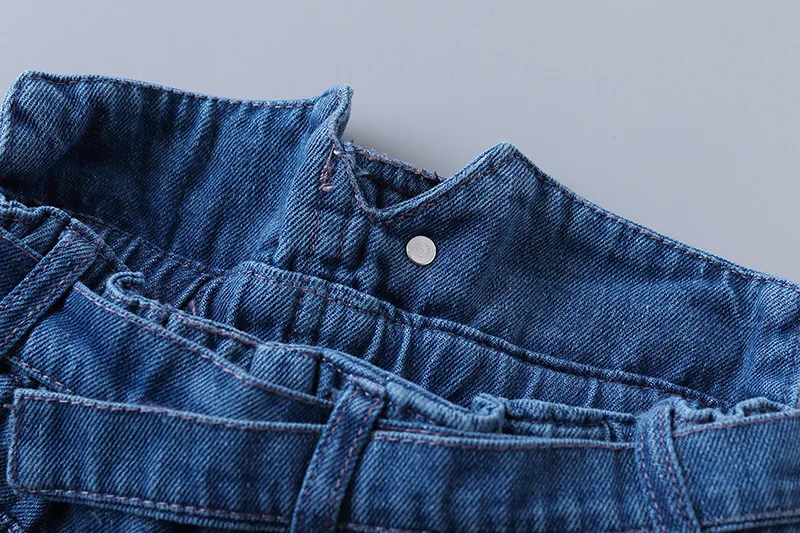 2019 baby Girl Clothes Set Spring Children Clothing Korean Casual Blouses Denim Shorts Two-piece kid outfits For Girls Suit 2-8Y (22)