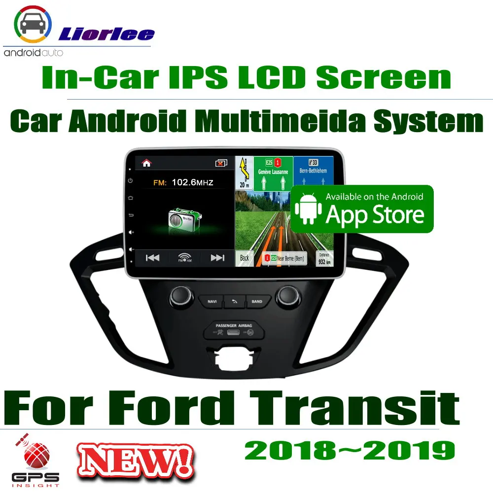 

10.1" HD Full Touch IPS LCD Screen Android 8 Core For Ford Transit 2018~2019 Car Radio Stereo Audio Video GPS Navigation System