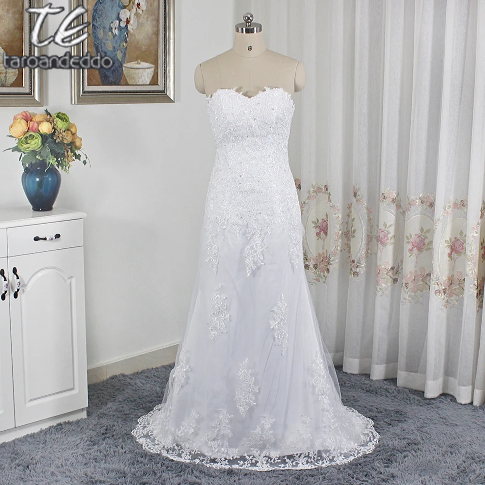 In Stock White/Ivory Applique Lace With Beading Wedding Dress Bandage