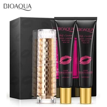 Lip Care Kit Moisturizing Pump Lip plumper Balm Cream Addict,Exfoliating Full Lips Jelly Lipstick Cosmetics Lips Gloss