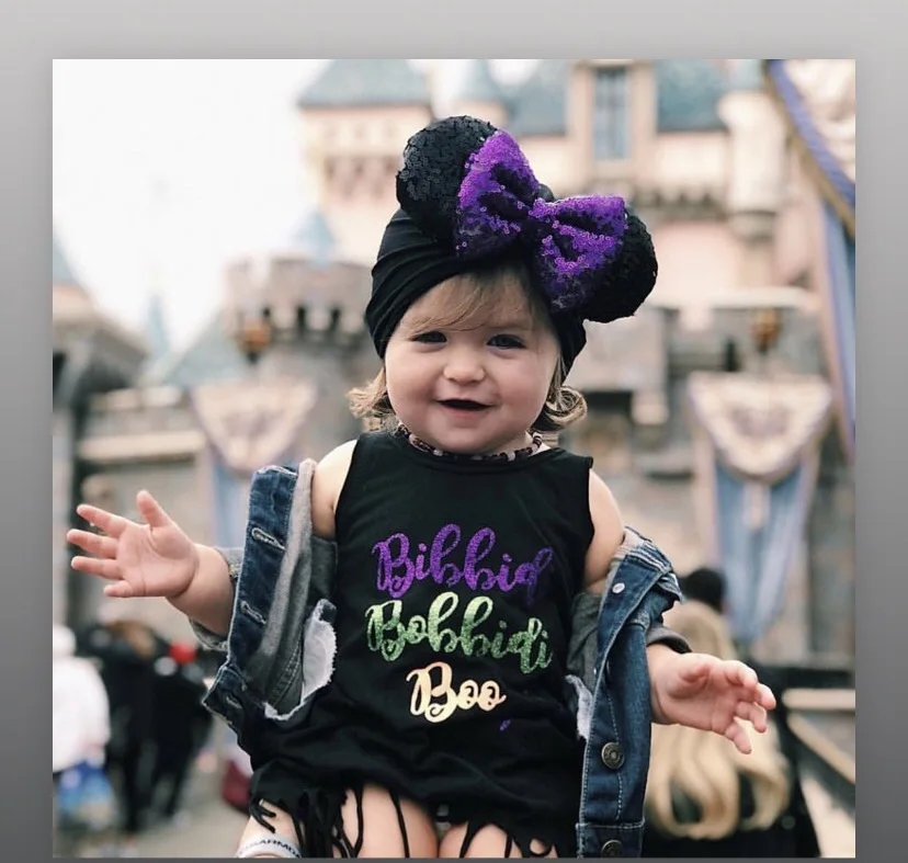 

Fashion Minnie Mouse Ears Hairband With Sequin Hair Bows For Kids Girls Beanie velvet turban Caps Hair Accessories