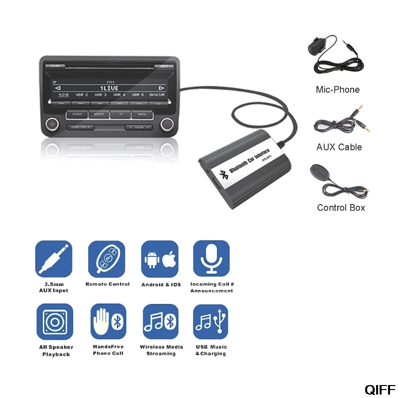 Автомобильные Bluetooth комплекты MP3 AUX адаптер Интерфейс для Toyota Lexus Scion 2003-2011 May06
