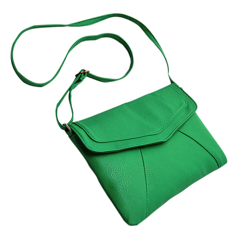 حار المرأة المغلف حقيبة بو الجلود حقيبة ساع يد Crossbody أكياس Bolsas الأخضر