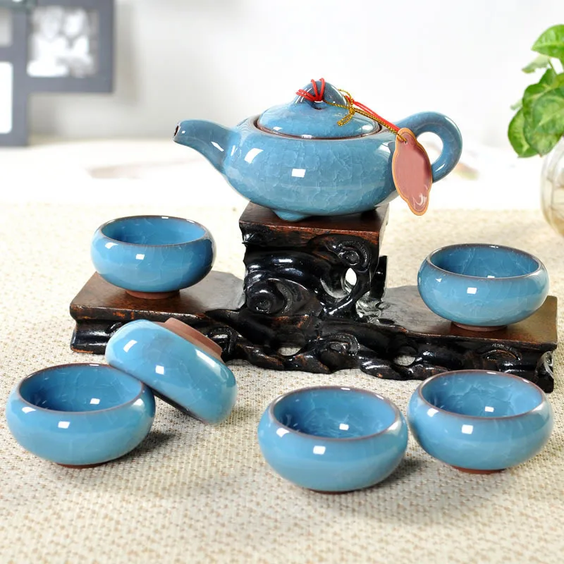 Фарфоровый ледяной набор Gaiwan, китайский чайный набор кунг-фу, Tenmoku, чайная чашка, чайная посуда, набор, китайские традиционные чайные наборы из костяного фарфора, подарок