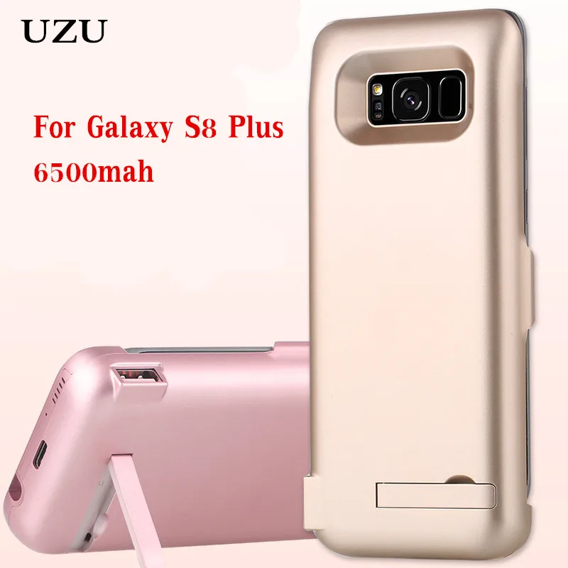 

External 6500mAh Smart Back 2 in 1 Power Bank Pack Battery Charger Case Cover For Samsung galaxy S8 Plus Charging case Portable