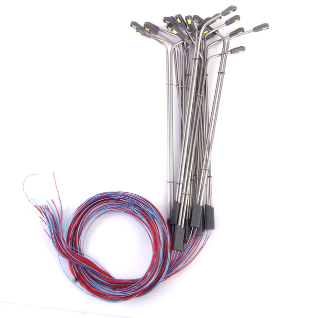Model Street Lights LED Dual Lamppost 1100 Scale 11cm Model Toy