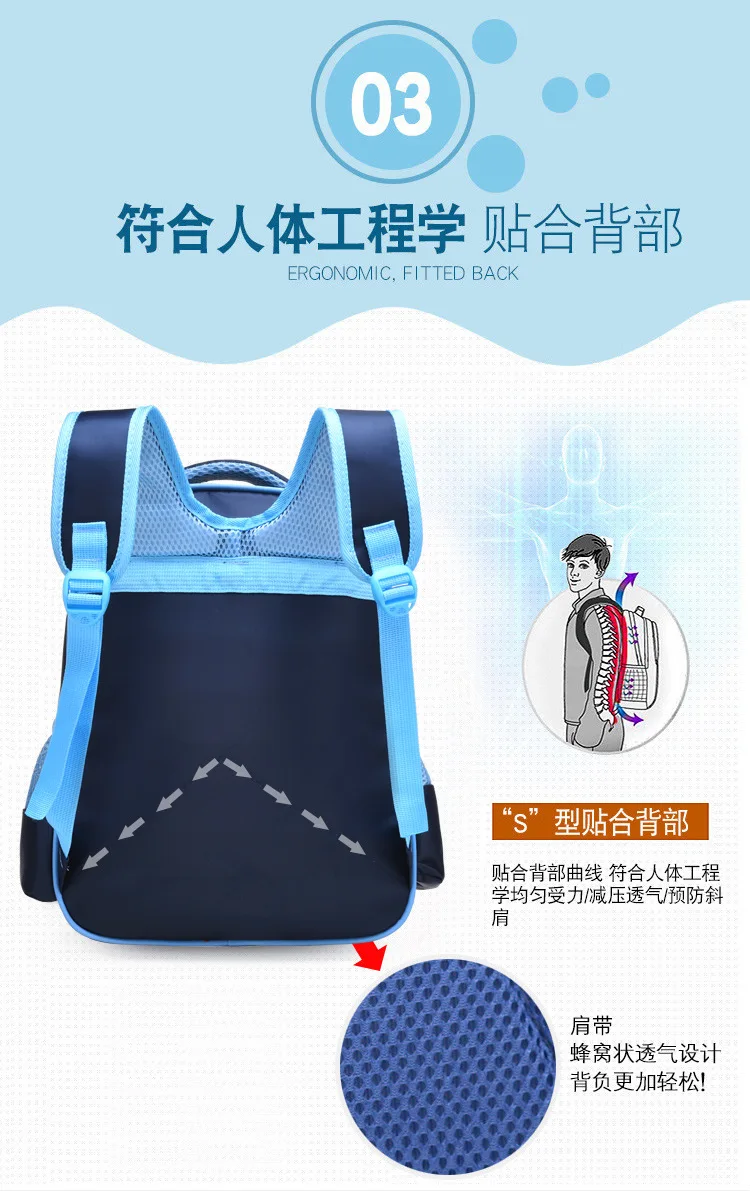 Disney school bag children's new wear-resistant waterproof boys girls cartoon cute burden primary school backpack frozen