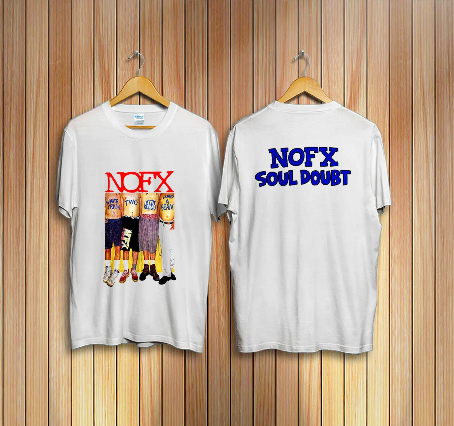 Винтаж NOFX белый мусор два Heebs и бобов 1993 футболка для мужчин костюмы 100% хлопок прямо с круглым вырезом короткий рукав
