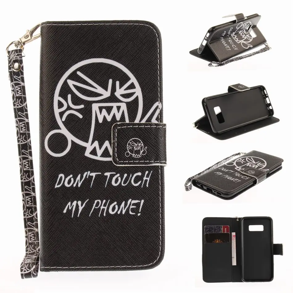 

DEEVOLPO PU Leather Animal Pattern Cases For Samsung S8 S8Plus S6Edge S7Edge G360 G530 J120 A320 A520 Card Slot Phone Bags D26F