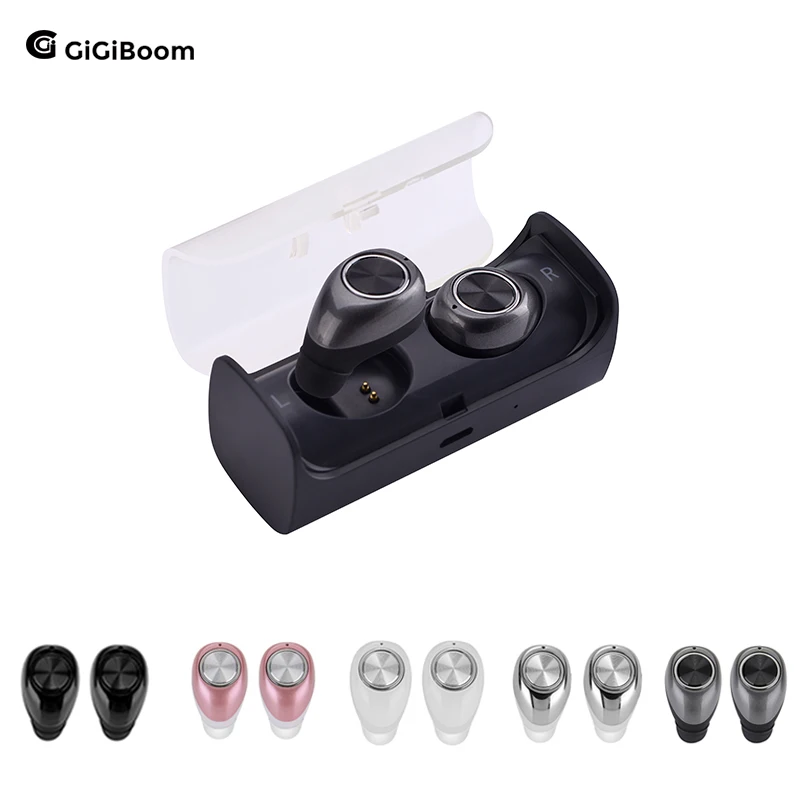 GiGiboom Mini Twins True беспроводные стерео наушники Bluetooth гарнитура bluetooth 4 2 с зарядным