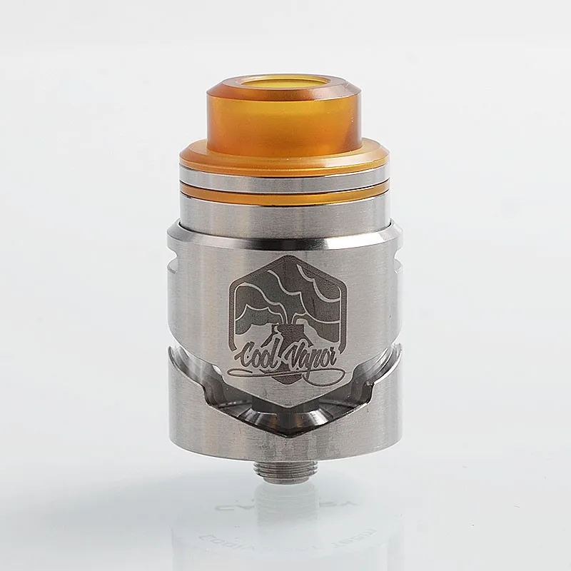 

Original Cool Vapor Cavalry RDTA 3ml 24.5mm Rebuildable Dripping Tank Vape Atomizer w/ Bottom Feeder Pin for Mechanical / VW Mod