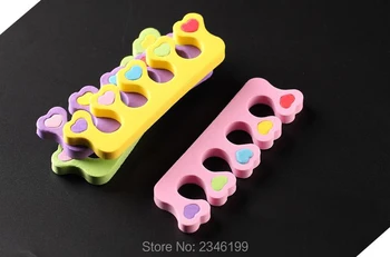 

20Pcs/10Pairs Nail Art Tools, Soft Sponge Finger Separators, Salon Nail Art Pedicue Manicure Care Tools, Cute Feet Separators