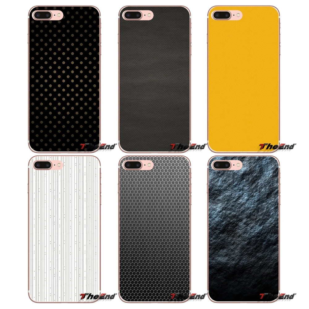 Silicone Phone Shell Covers For iPhone X 4 4S 5 5S 5C SE 6 6S 7 8 Plus Samsung Galaxy J1 J3 J5 J7 A3 A5 2016 2017 Textures Point | Мобильные