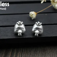 Uglyless настоящий S 925 Стерлинговое Серебро петух фурнитура для бусин ювелирные изделия DIY животных Бусины Результаты прекрасный ручной работы петух ювелирные изделия