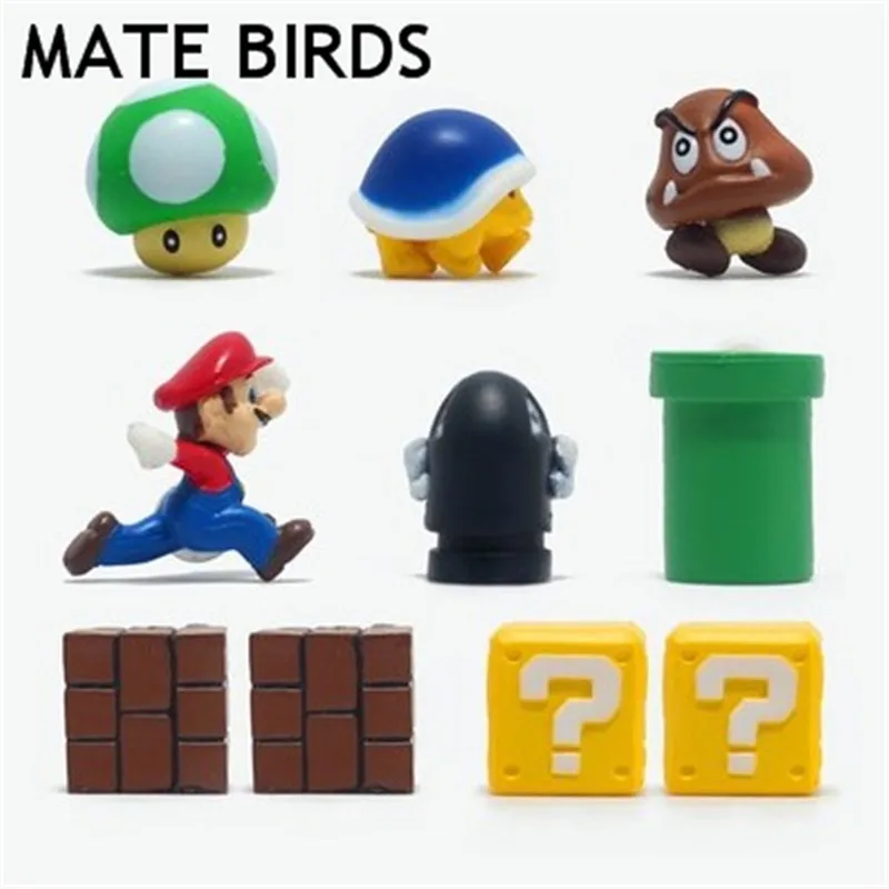 Магнит на холодильник MATE BIRDS милый подарок для детей в виде супермарио из смолы