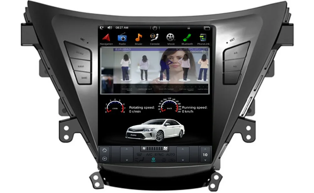 Sale 2019 4G LTE 10.4" Tesla Type Android 7.1/6.0 Fit HYUNDAI ELANTRA / MD 2011 2012 2013 Car DVD Player Navigation GPS Radio camera 2