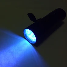 LED uv flashlight Detect fluorescent agents inspection notes Violet Light 9 LED UV Torch Light Lamp flashlight ultraviolet