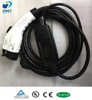 

ZWETEVSE J1772 ELECTRIC CAR CHARGER LEVEL 1 OEM SAE J1772/ AC120V~250V 16A J1772 plug Type 1 charger with EU socket input 3PCS