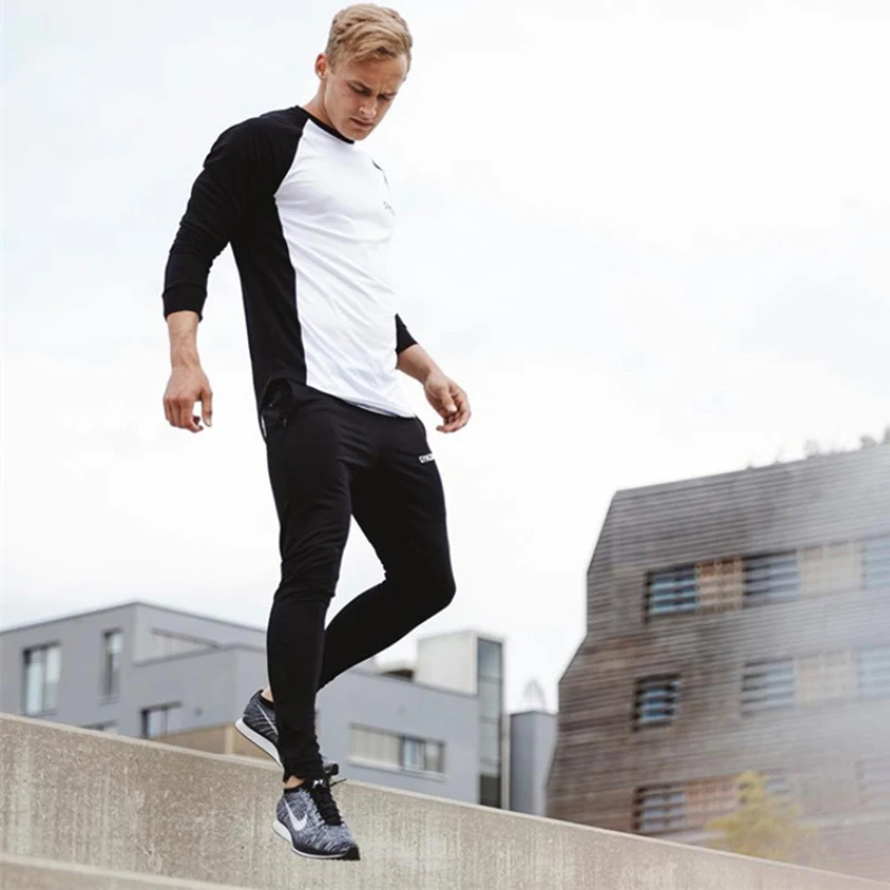 Mens long sleeved t shirt gym-2