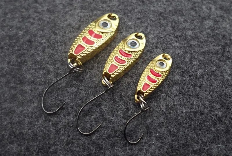 1.5g 2.5g 3.5g 5g Spoon Fishing Lure Metal Jigging Lure Baits Hard Fishing Tackle Crankbait Jig Swimbait 3 Colors Optional