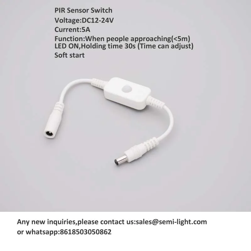 

10PCS/LOT PIR Sensor &Human body moving sensor for LED stripDC12-24V 5A
