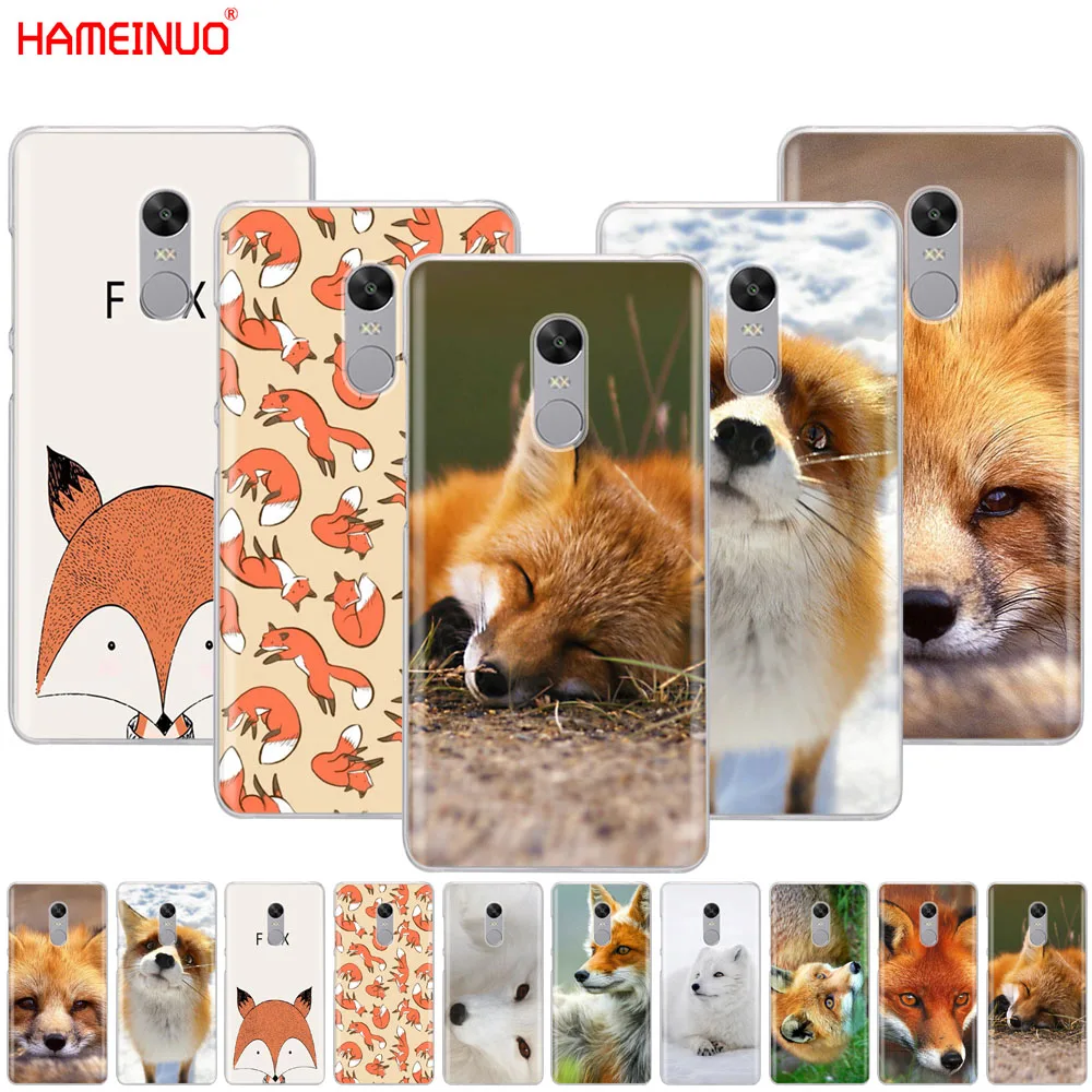 

HAMEINUO A cute fox Cover phone Case for Xiaomi redmi 5 4 1 1s 2 3 3s pro PLUS redmi note 4 4X 4A 5A