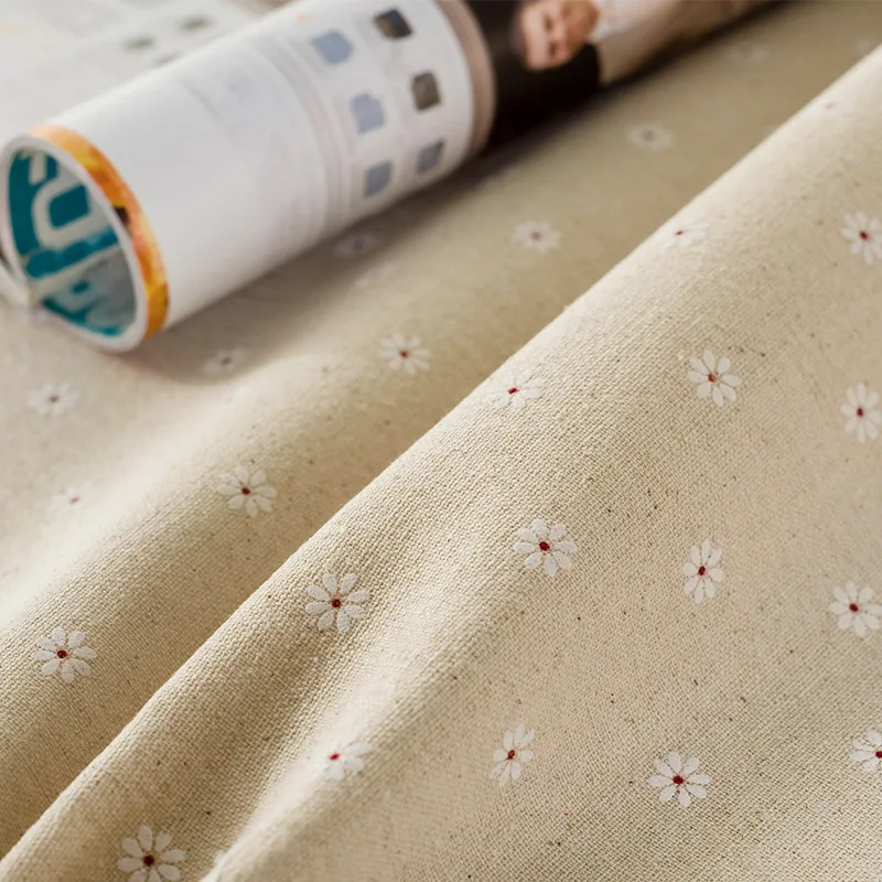 Flower Pattern Tablecloth Linen Cotton Table Cloth with Lace Dining Table Cover GHS99