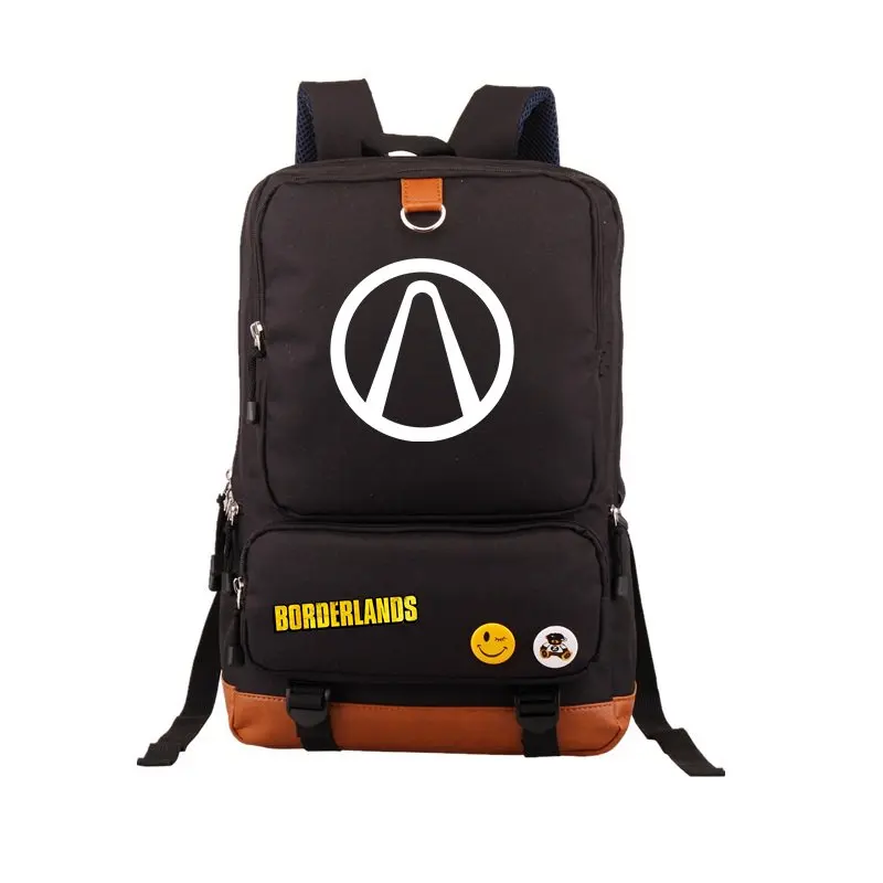 

Hot Game Borderlands Backpack Black School Bags Bookbag Cosplay Gamer Kids Teens Shoulder Laptop Travel Bags Gift