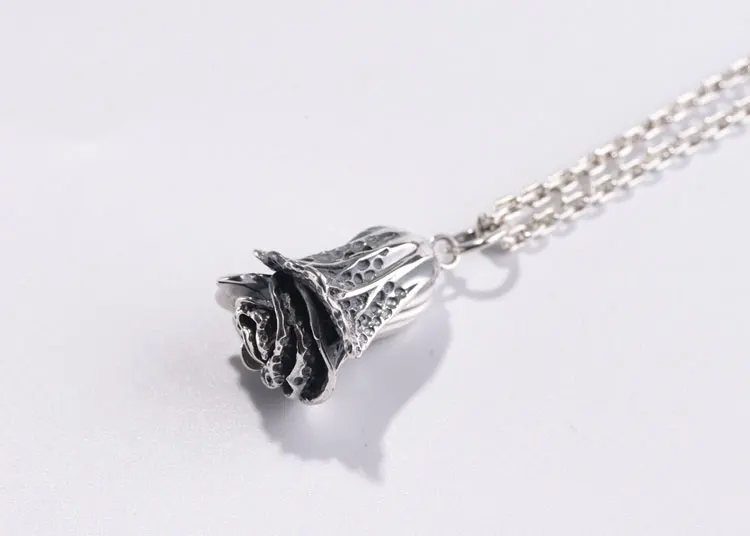 FNJ 925 Silver подвеска в виде капусты панк чистый S925 тайские серебряные подвески для Для женщин Для мужчин ювелирных изделий
