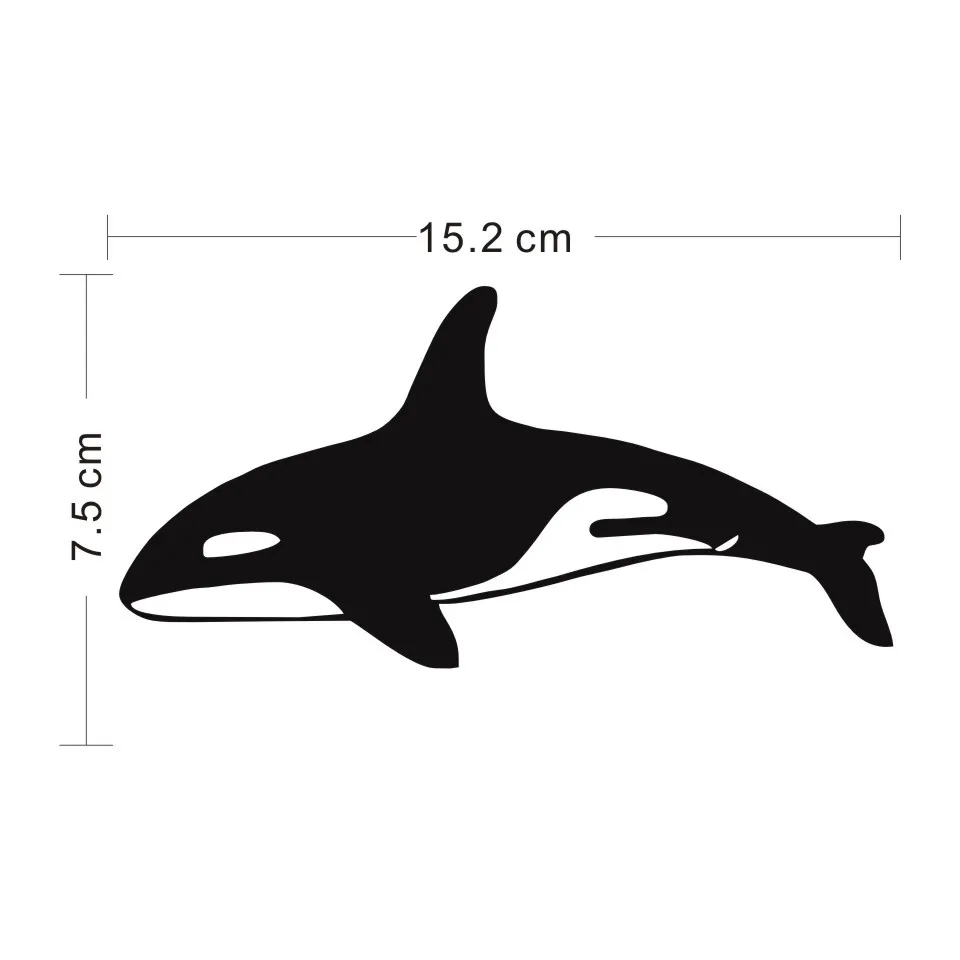 Cunymagos Orca Killer Whale Fish Car Stickers Decals Classic Car Styling Decoration Accessories Motorcycle Sticker 15.27 (2)