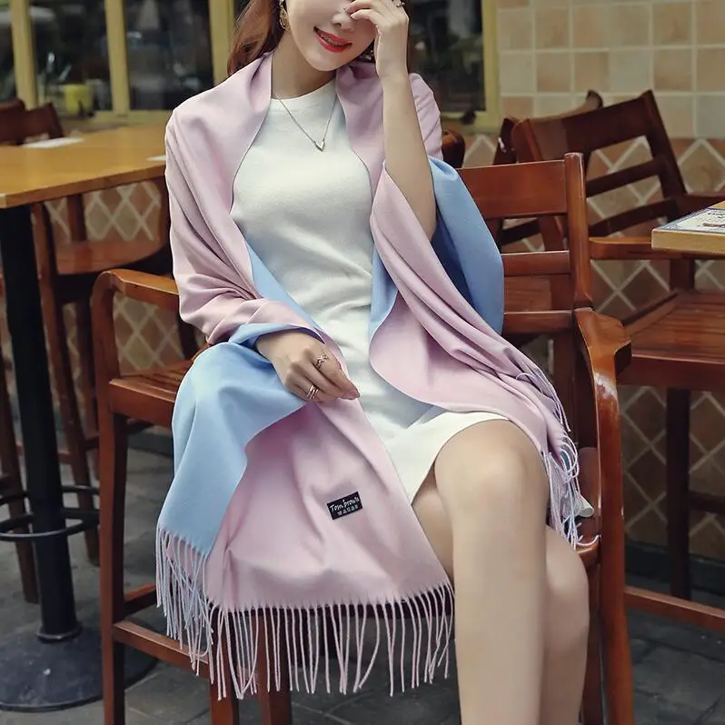 

Wrap Swing Sweater New Fashion Autumn And Winter Women Solid Tassel Knit Poncho Cardigan Female Bat Sleeve Cloak Sweaters