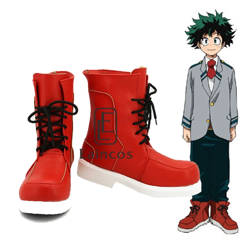 Anime Boku No Hero Academia Midoriya Izuku Cosplay Red