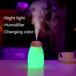 7 цветов светодиодный ночник с 400 мл увлажнитель воздуха аромат эфирные масла диффузор Ароматерапия Новый USB Прекрасная лампа Детские