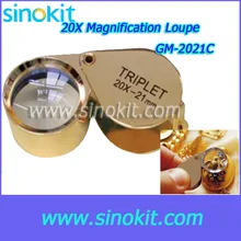 Ручной увеличительное стекло 20x Ювелирные изделия Лупа-GM-2021C