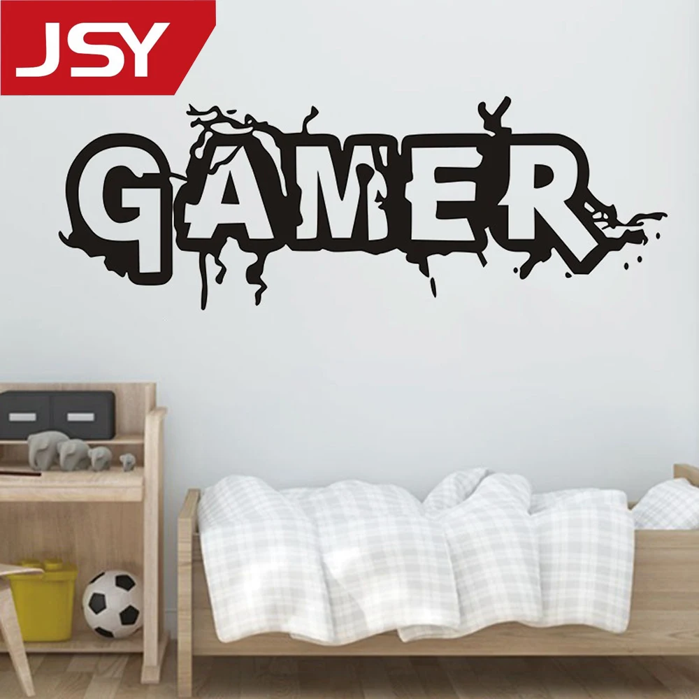 

Jiangs Yu 1 PC Game Sticker Gamer Decal Gaming Posters Gamer Vinyl Wall Decals Decor Mural Video Game Sticker
