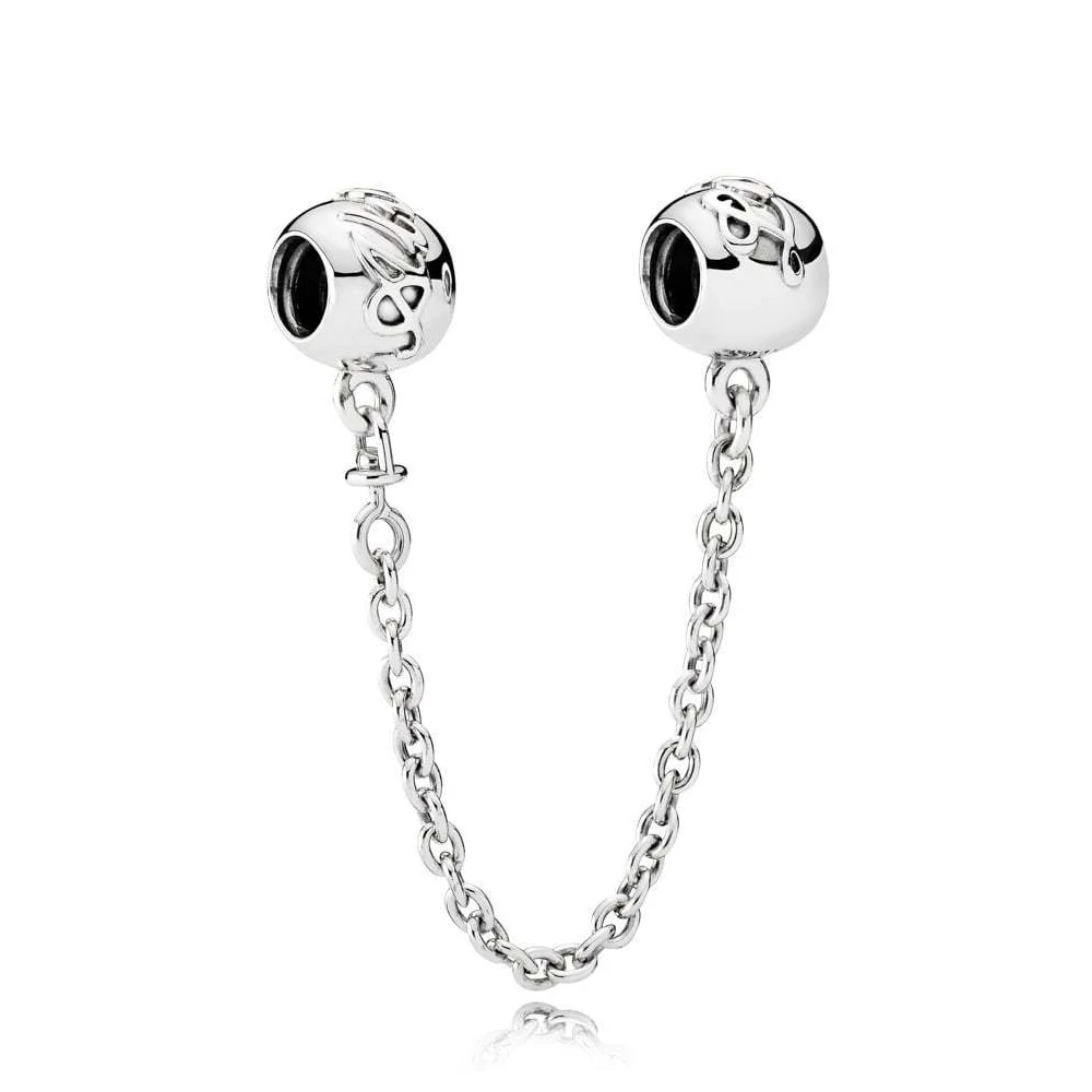 

NEW 100% Sterling silver 1:1 Glamour 792059 SAFETY CHAIN Original Women wedding Fashion Jewelry 2019