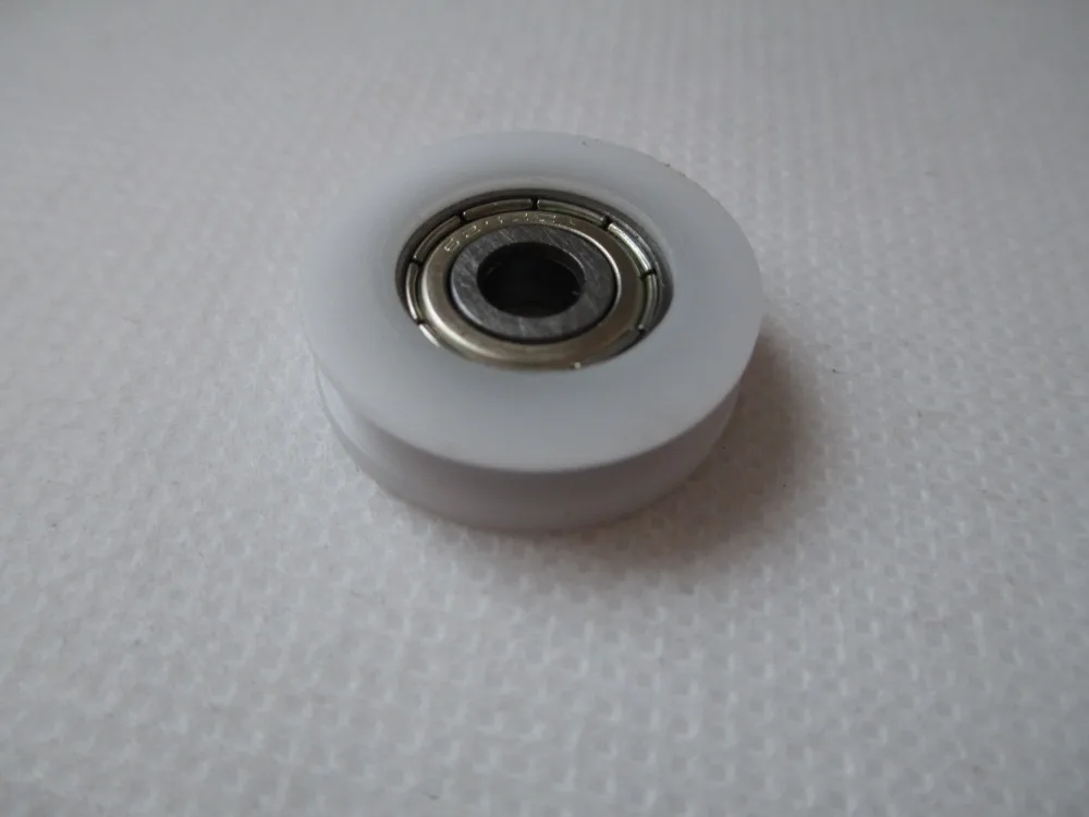 1pcs U Groove Nylon Flexible Ball Bearings Wheels Roller 5*24*7mmin