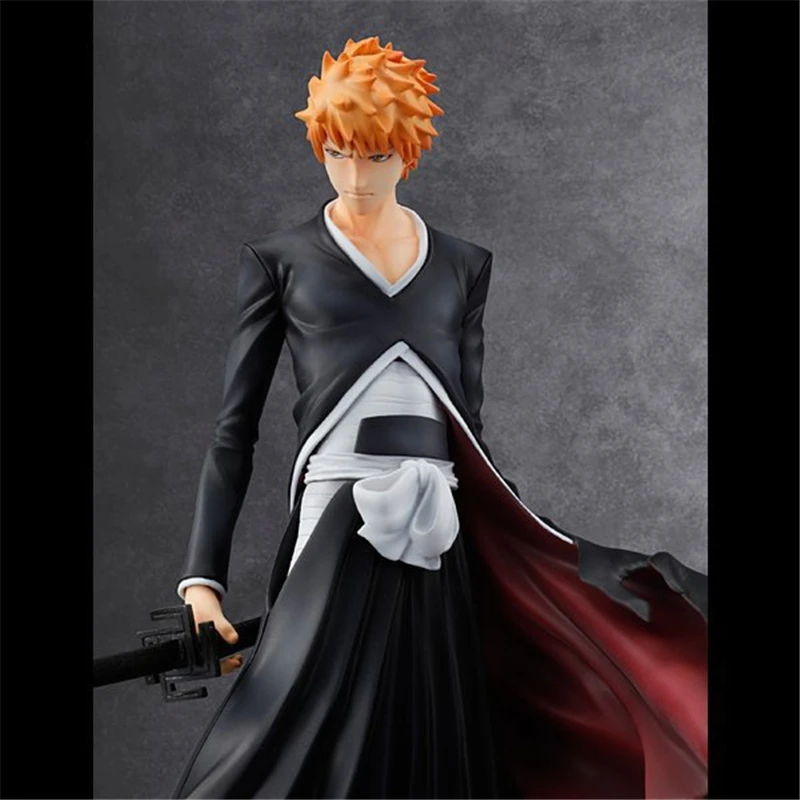 Аниме Bleach Kurosaki Ichigo ПВХ фигурка Коллекционная модель игрушки кукла 22 см| |